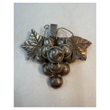 Vintage Mexico 925 Sterling Grape Pendant