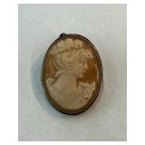 Vintage Cameo Pendant Pin