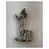 Vintage Sterling Silver Pluto Pendant