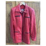 MLC Red Leather Jacket Size Medium