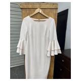 Vintage Calvin Klein Scuba Sheath Dress Size 6