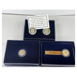 George W Bush Presidential Seal Tie Pins Cufflinks