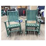 2 Polywood Large Porch Rocking Chairs