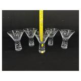 5 Crate & Barrel Krasno Verve Martini Glasses