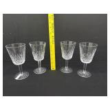 4  Waterford Lismore Goblets 8 ozs