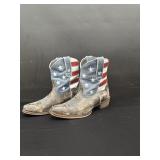 Womens Roper American Flag Boots 8.5