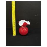 Heavy Vitri Habiscus Red Medium Vase