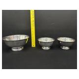 3 Vintage Sheridan Taunton Silversmiths Bowl
