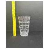 Vintage Ceska Cut Lead Crystal Vase 8"