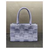 Vintage Woven Navy Purse Made in Italy