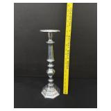 Tall Hand Crafted India Pewter Candlestick