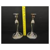 Pair of Vintage Oneida  Silver Candlesticks