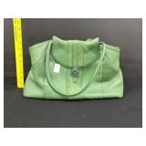 Authentic Cole Haan Green Leather Satchel Purse