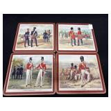 4 Cork Back Placemats British Army