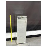 Tall Mid Century Beveled Glass Pedestal Stand