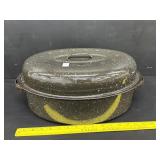 Enamelware Speckled Roasting Pan W/ Lid
