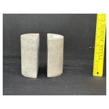 Charcoal Gray Granite Bookends