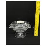 Heisy Glass "Teardrop" Double Sided Party Bowl