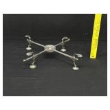 Antique Silver Dish Stand Adjustable Sizes