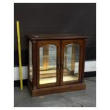 Small Lighted Curio Cabinet W/ Shelf