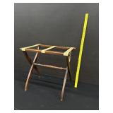 Vintage Wood Folding Luggage Rack