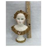 Vintage Avis California Dresden Porcelain Bust
