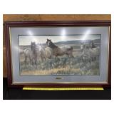 Large Amazing Grays II Signed N. Glazier W/ COA