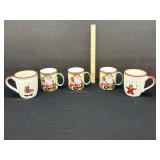 5 Christmas Coffee Mugs