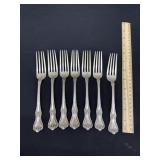7 Lunt Sterling Silver Dinner Forks 14.4 OZ
