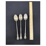 3 Lunt Sterling Silver Teaspoons 3.5 OZ