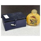 Chinese Interior Hand Painted Bottle Butterflies