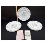 5 Vintage Franconia Millefleurs Dinner Plates