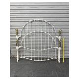 Iron Brass Knob Queen Bed