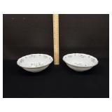 2 Vintage Franconia Millefleurs Sherbert Bowls