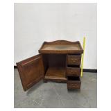 Vintage Knotted Pine Dry Sink Copper Top