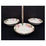 3 Franciscan Desert Rose Serving Bowls