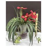 Spring Flowers in Glass Vase