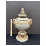 Vintage Decorative Pedestal Urn Elephants Head