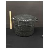 Speckled Enamelware Granite Canning Pot W/ Rack
