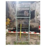 Outside Metal Patio Plant Shelf