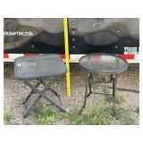 2 Folding Patio Side Tables