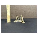 Vintage Brass Cherub Base For Gazing Ball