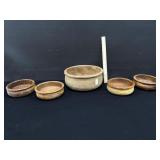 Vintage Teakwood Salad Bowl Set