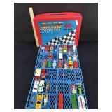 Vintage Fast Lane Case W/ Vintage Cars