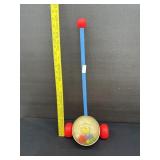 Vintage Fisher Price Corn Popper Push Toy