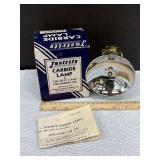 Vintage Just Rite Brass Carbite Brass Lamp