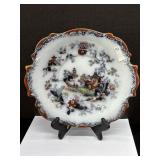 Antique Ashworth Chausan Ironstone Plate 1862