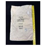1972 U.S. Mint Denver Half Dollar Coin Bag