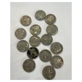 15 Buffalo Indian Head Nickels