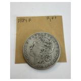 1884 P Silver Morgan Dollar Good Condition